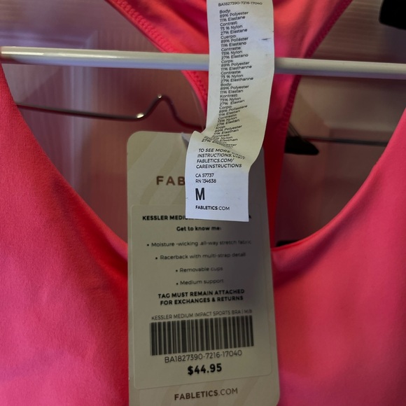 Fabletics nwt hot pink set - Picture 2 of 5